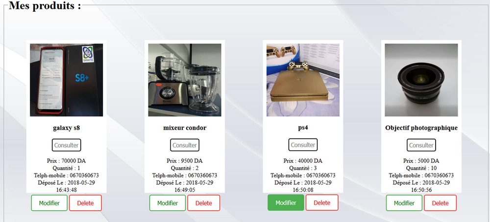 Web app screenshot 1